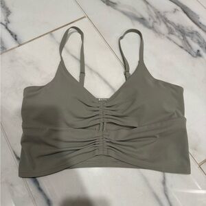 Olive Green Ruched Bralette